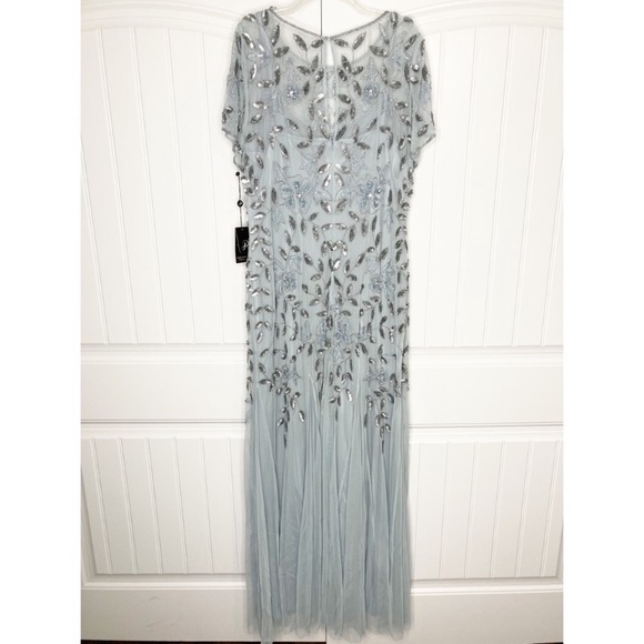 Adrianna Papell Long Beaded Godet - Picture 14 of 14